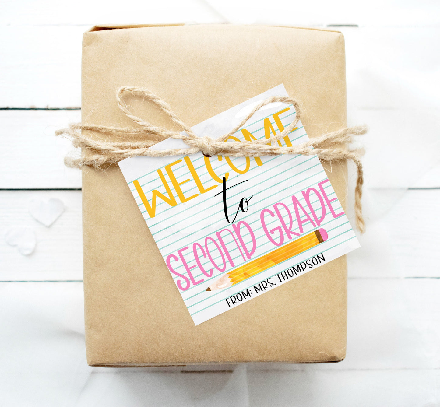 Welcome To Second Grade Gift Tag, Gift For Students, 2nd Grade Back To School, First Day Welcome Packet, Editable Printable Instant Download