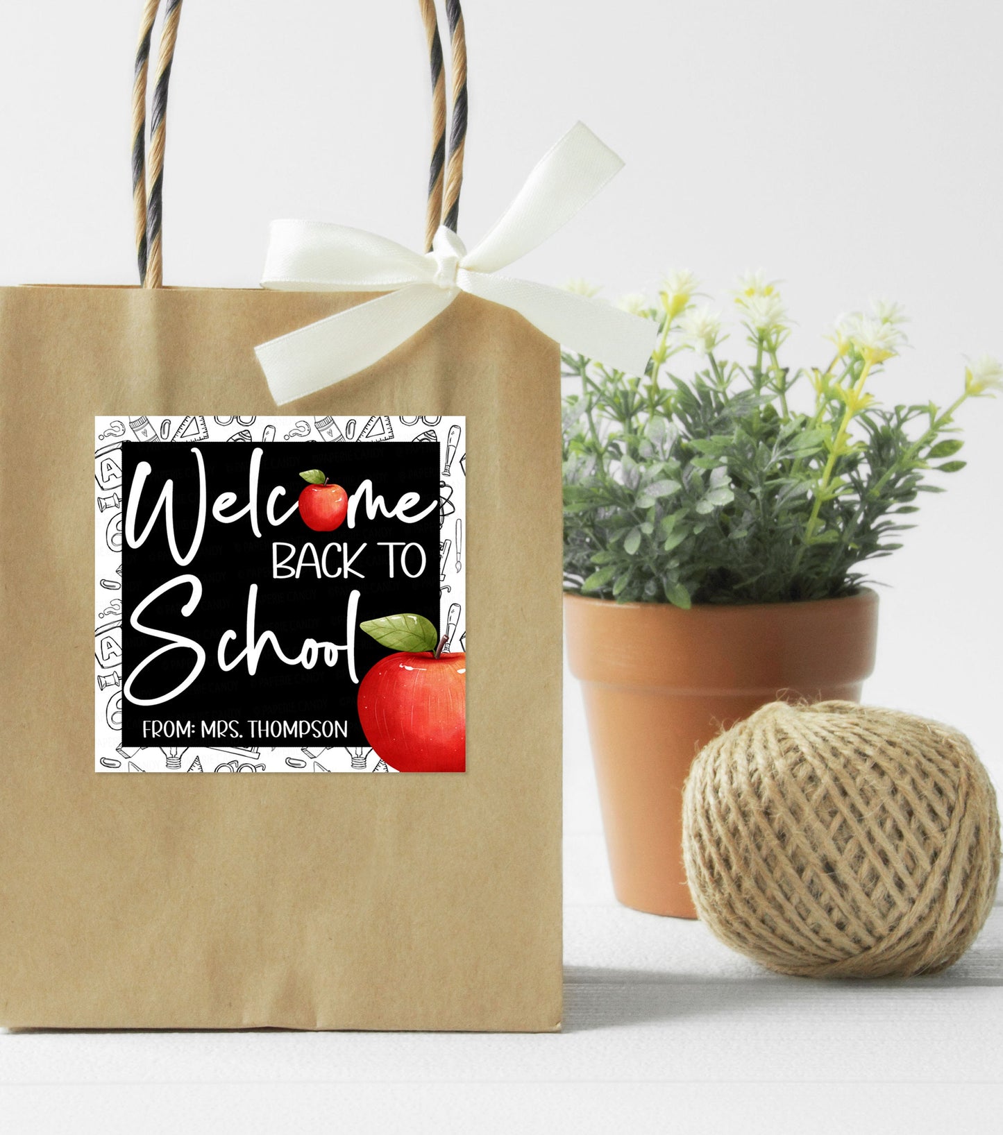 Back To School Gift Tag, Welcome Back To School, Gift For Teacher, Gift For Students, First Day Of School, Editable Printable Template