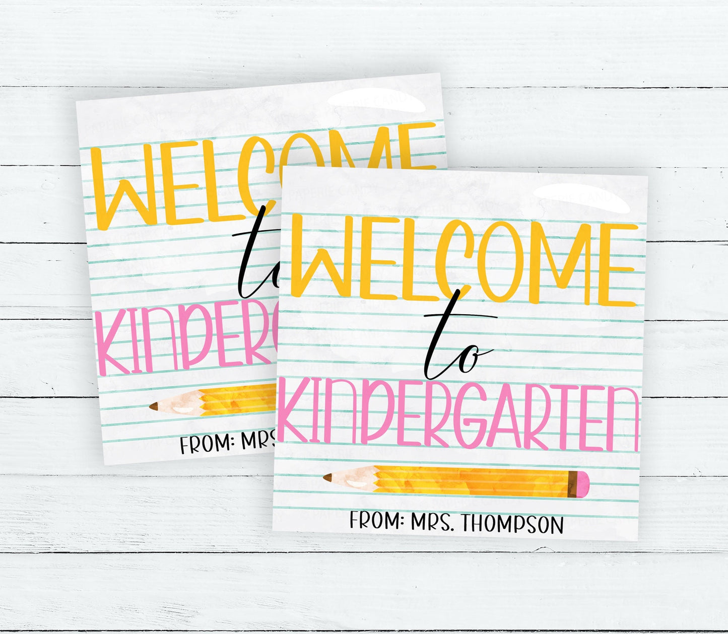 Welcome To Kindergarten Gift Tag, Gift For Students, Back To School, First Day, Welcome Packet Tag, Editable Printable Instant Download