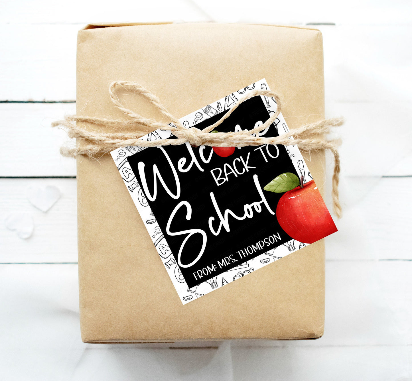 Back To School Gift Tag, Welcome Back To School, Gift For Teacher, Gift For Students, First Day Of School, Editable Printable Template
