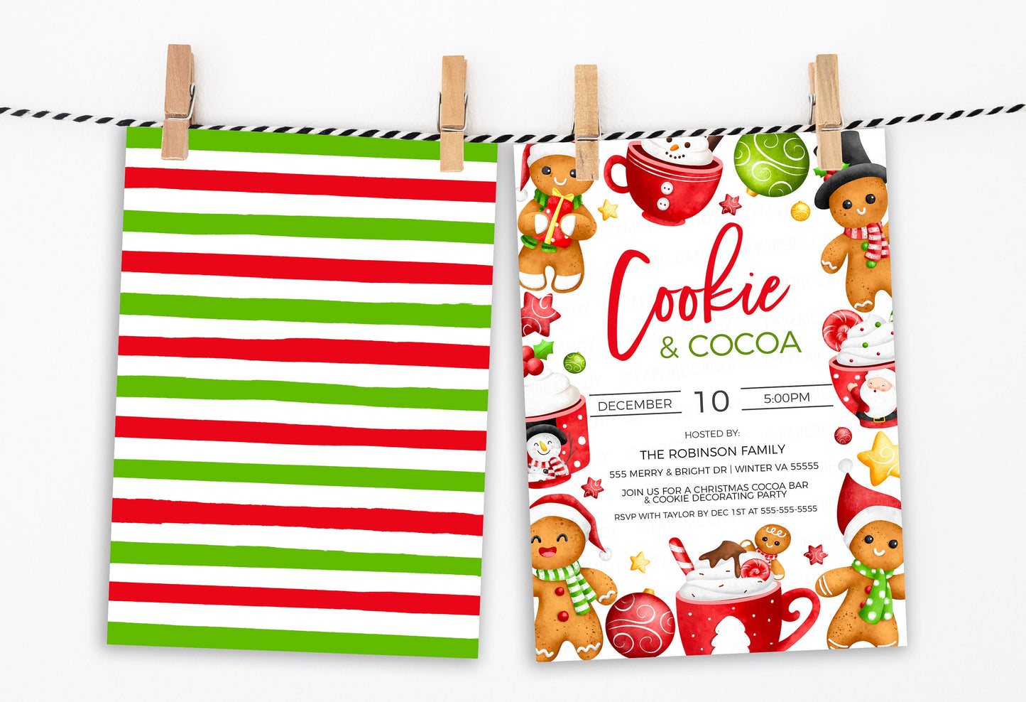 Editable Cookies & Cocoa Party Invitation, Cookie Decorating Party Invite, Hot Chocolate Bar, Cookie Cocoa Birthday Party Printable Template