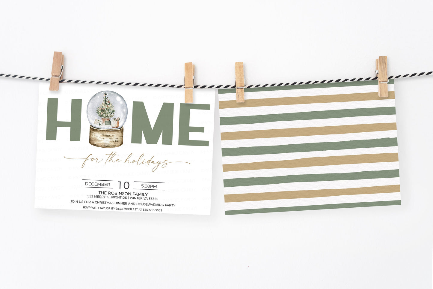 Holiday Housewarming Invitation, Home For The Holidays Christmas Invite, New Home Party, Address Change, Winter Editable Printable Template