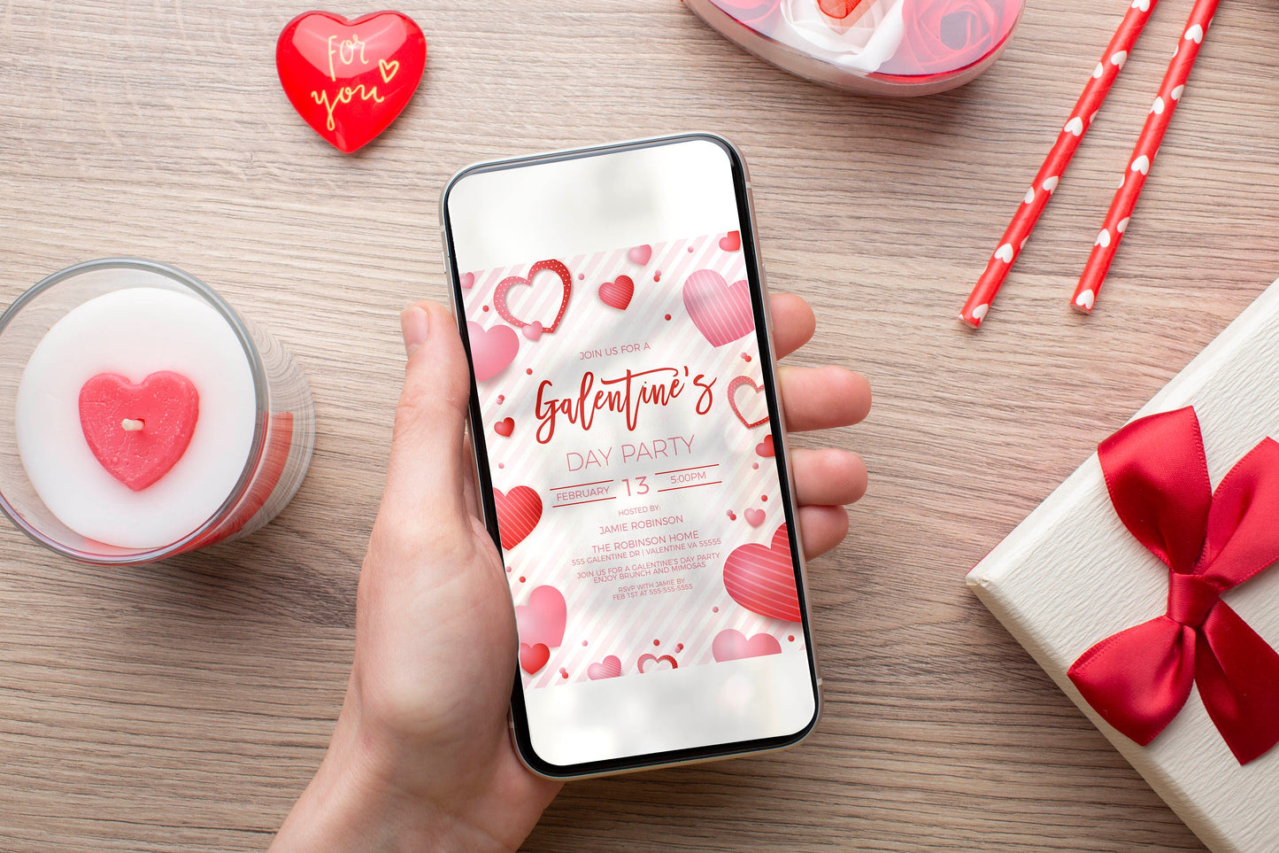 Galentine's Day Party Invitation, Editable Galentine's Invite, Galentine Breakfast Brunch Lunch Dinner Cocktail Party, Friends Valentine's