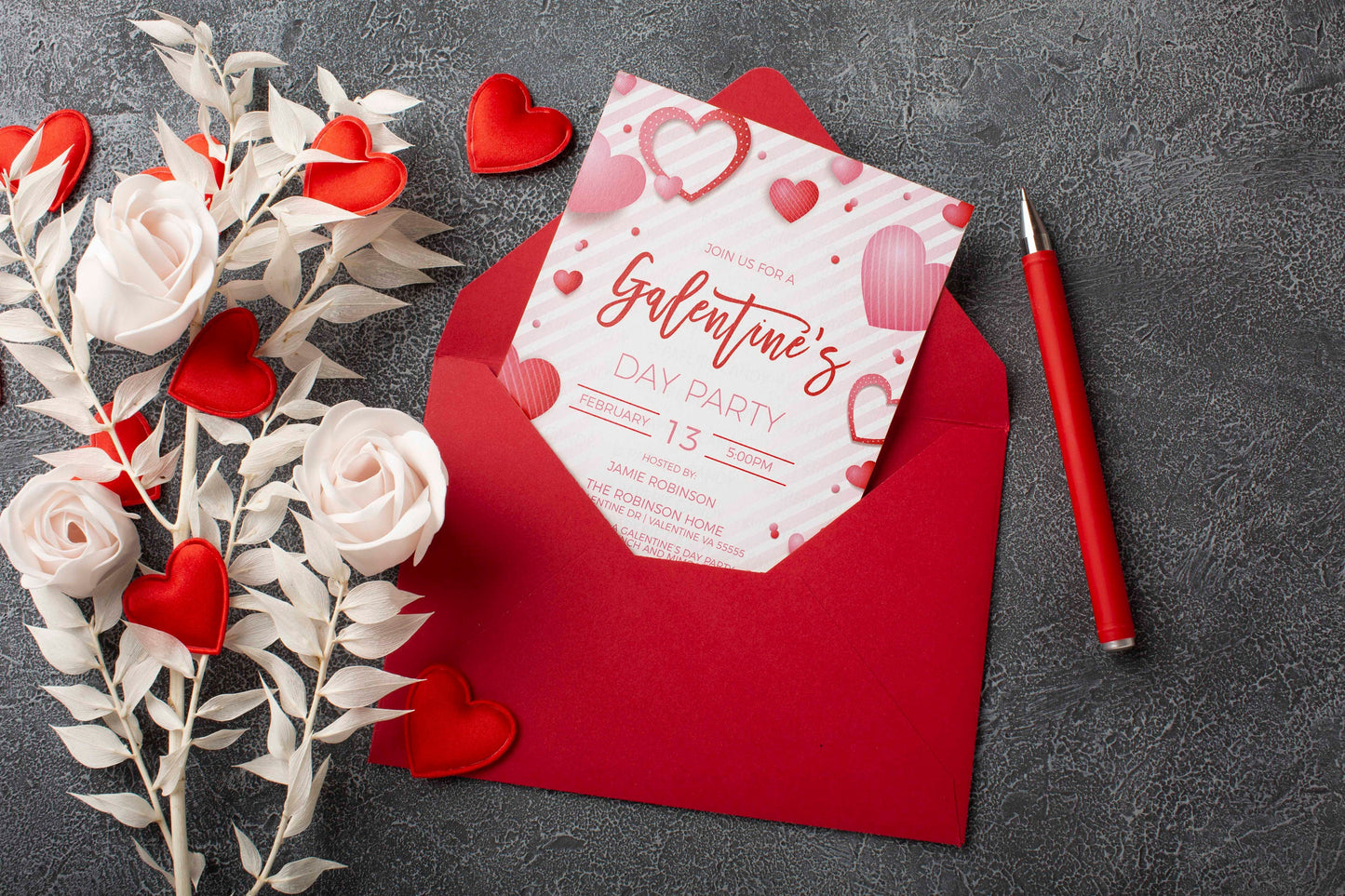 Galentine's Day Party Invitation, Editable Galentine's Invite, Galentine Breakfast Brunch Lunch Dinner Cocktail Party, Friends Valentine's