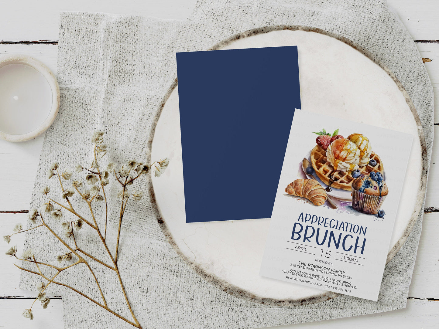 Brunch Invitation, Appreciation Brunch Invite, Employee Staff Office Volunteer Appreciation, Thank You Brunch, Editable Printable Template