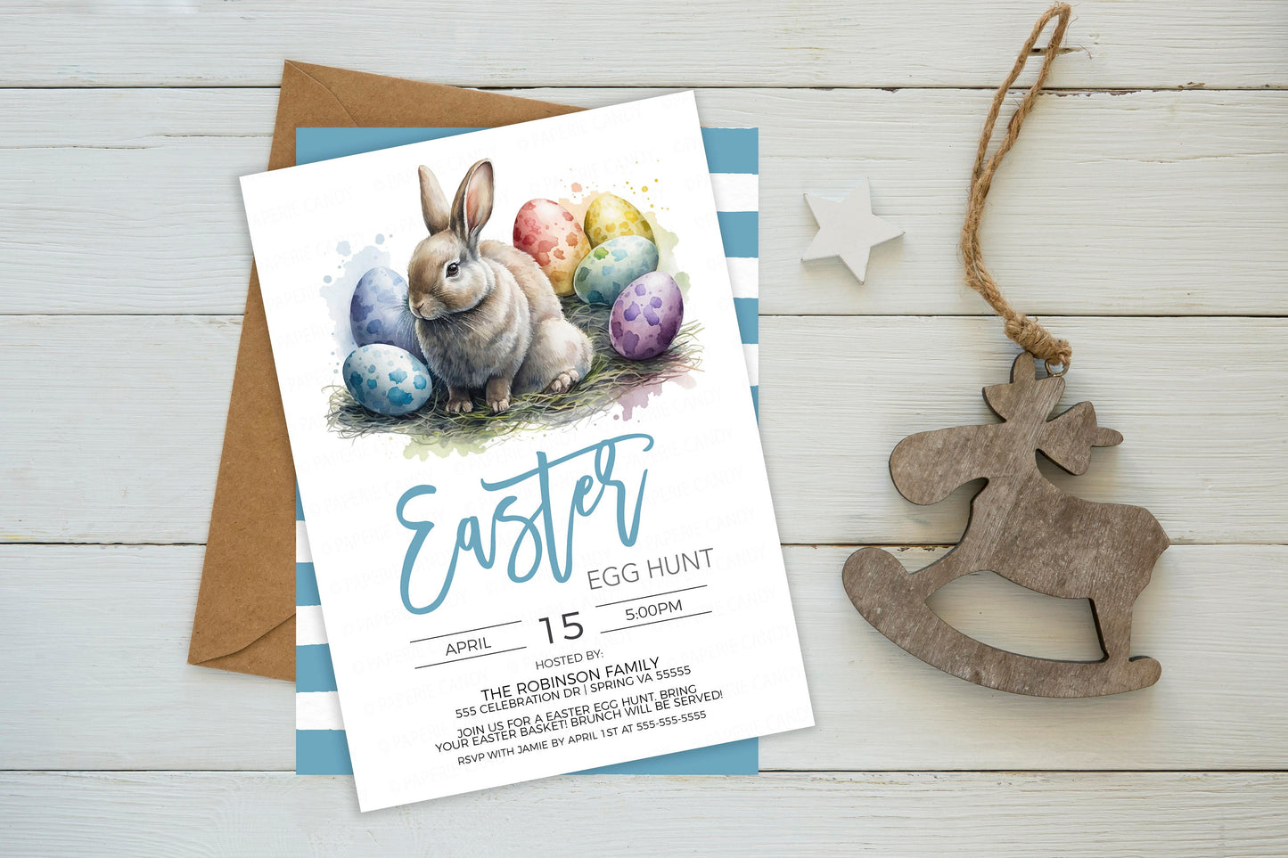Easter Egg Hunt Invitation, Kids Easter Egg Party Invite, Neighborhood Company Business Egg Hunt, Editable Printable Template