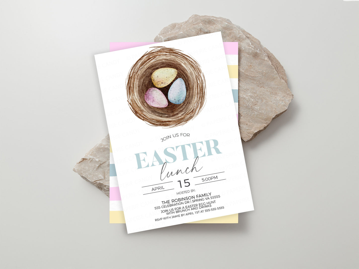 Easter Invitation, Easter Breakfast Brunch Invite , Easter Lunch Dinner Party, Easter Egg Hunt, Employee Appreciation, Editable Printable