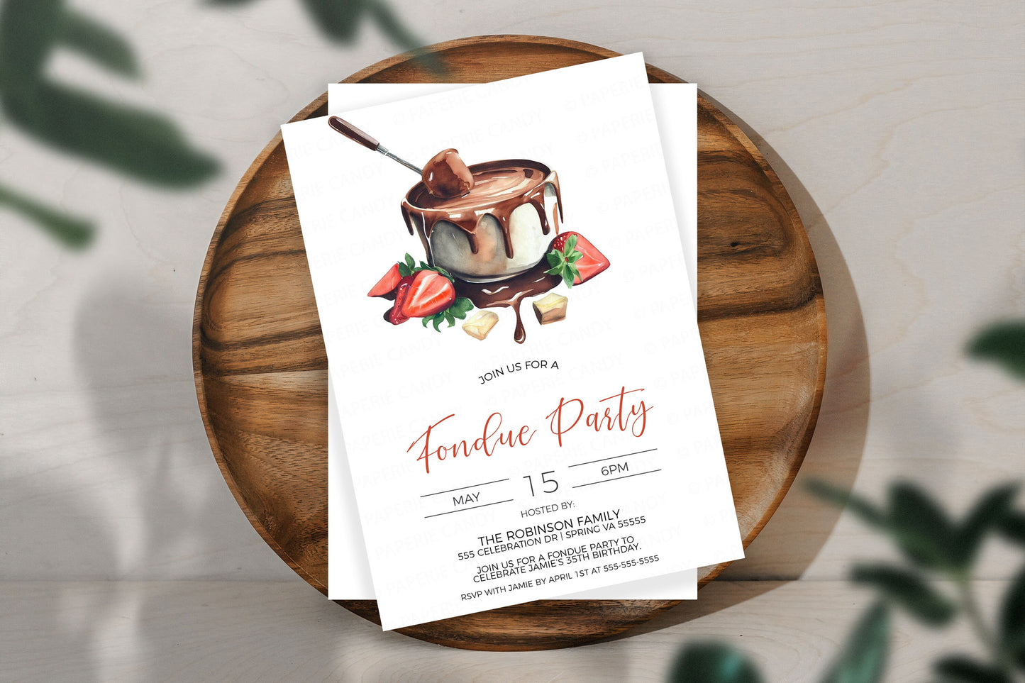Chocolate Fondue Invitation, Chocolate Fondue Party Invite, Fondue Birthday, Fondue Shower, Employee Staff Appreciation, Editable Template