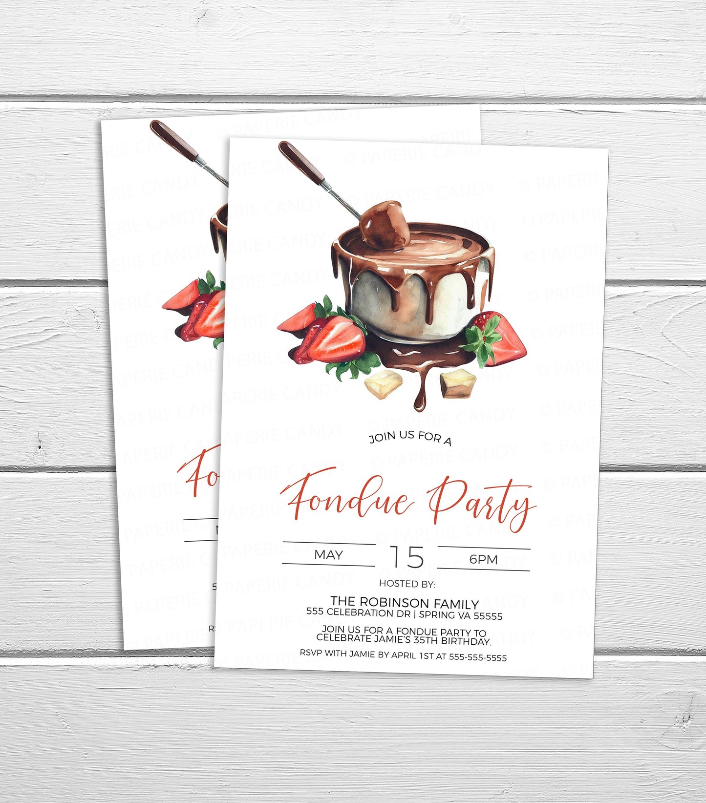 Chocolate Fondue Invitation, Chocolate Fondue Party Invite, Fondue Birthday, Fondue Shower, Employee Staff Appreciation, Editable Template