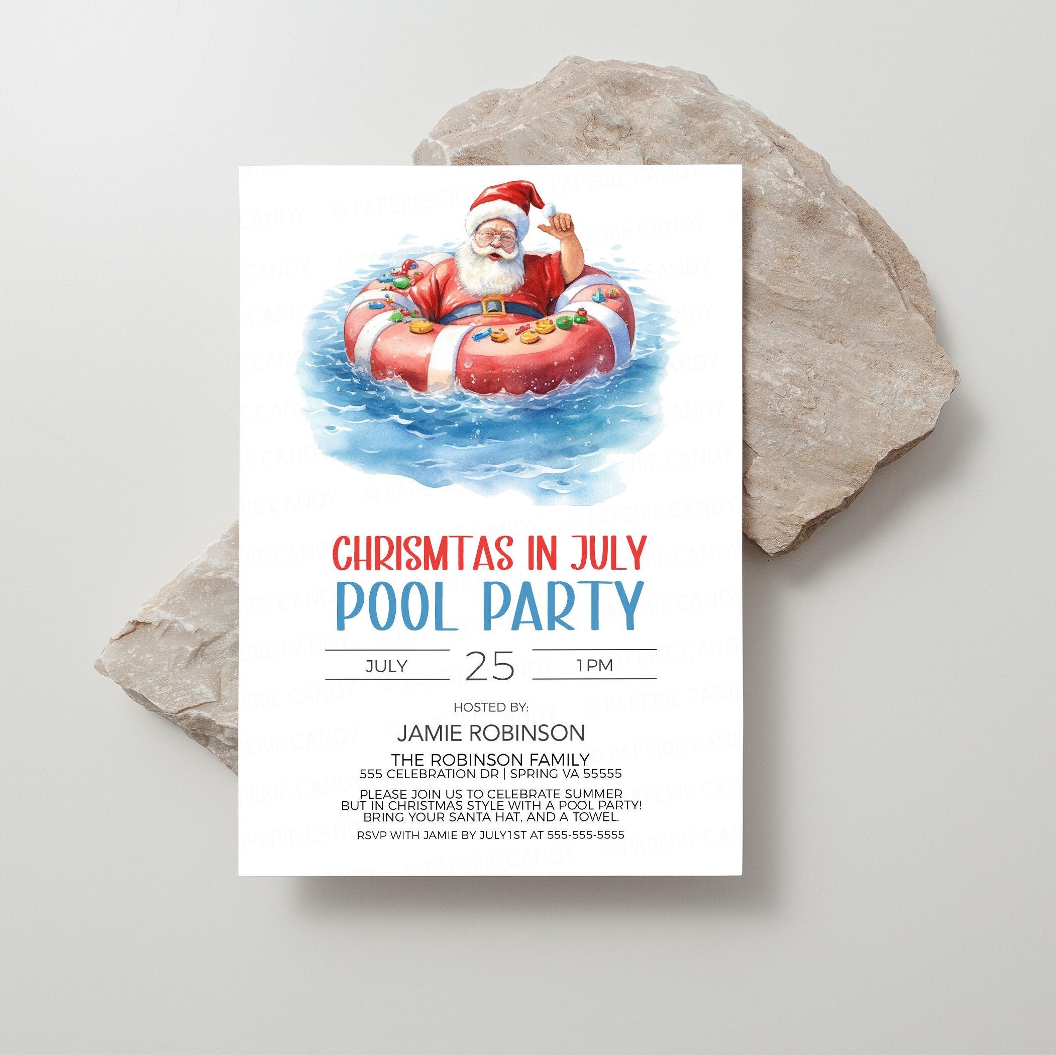 Christmas In July Pool Party Invitation Christmas In Summer Pool Part christmas-in-july-pool-party-invitation-christmas-in-summer-pool-part