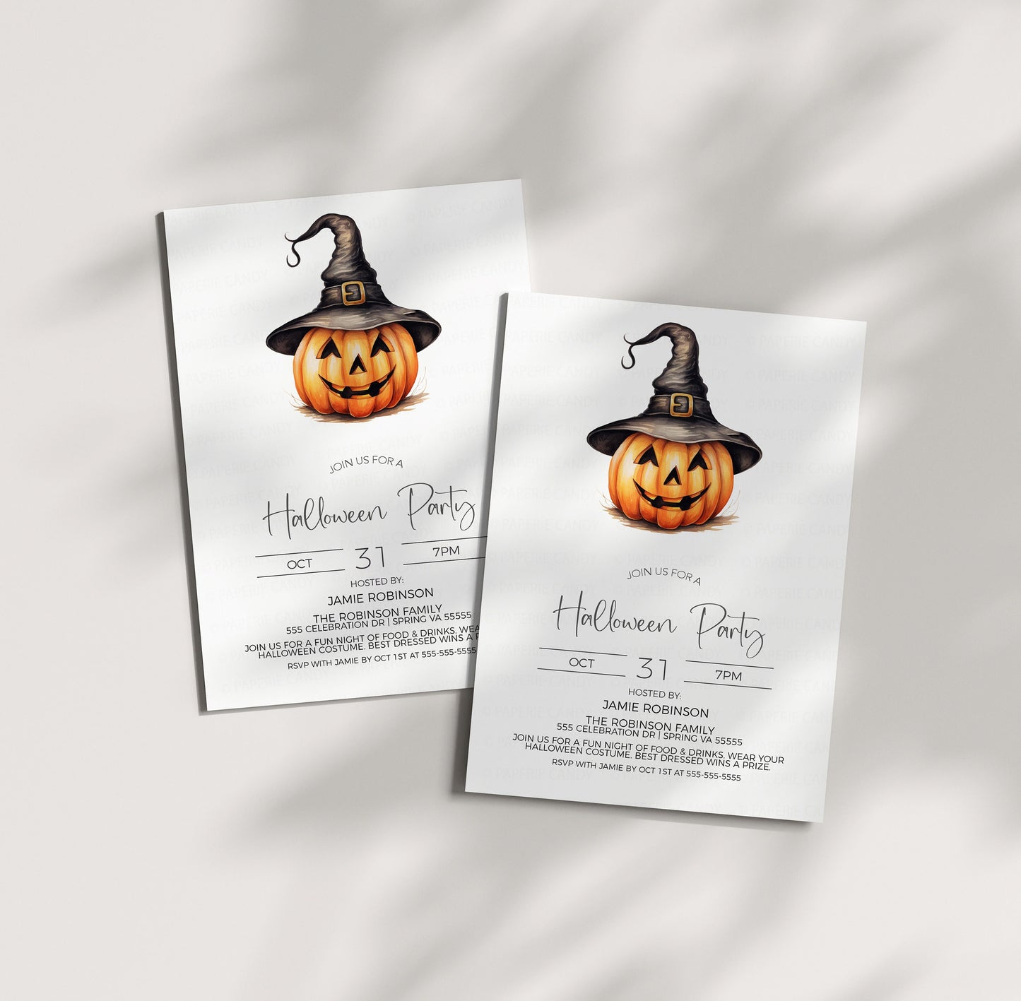 Halloween Party Invitation, Costume Party Invite, Lunch Brunch Dinner Breakfast, Employee Staff Volunteer Appreciation, Editable Printable