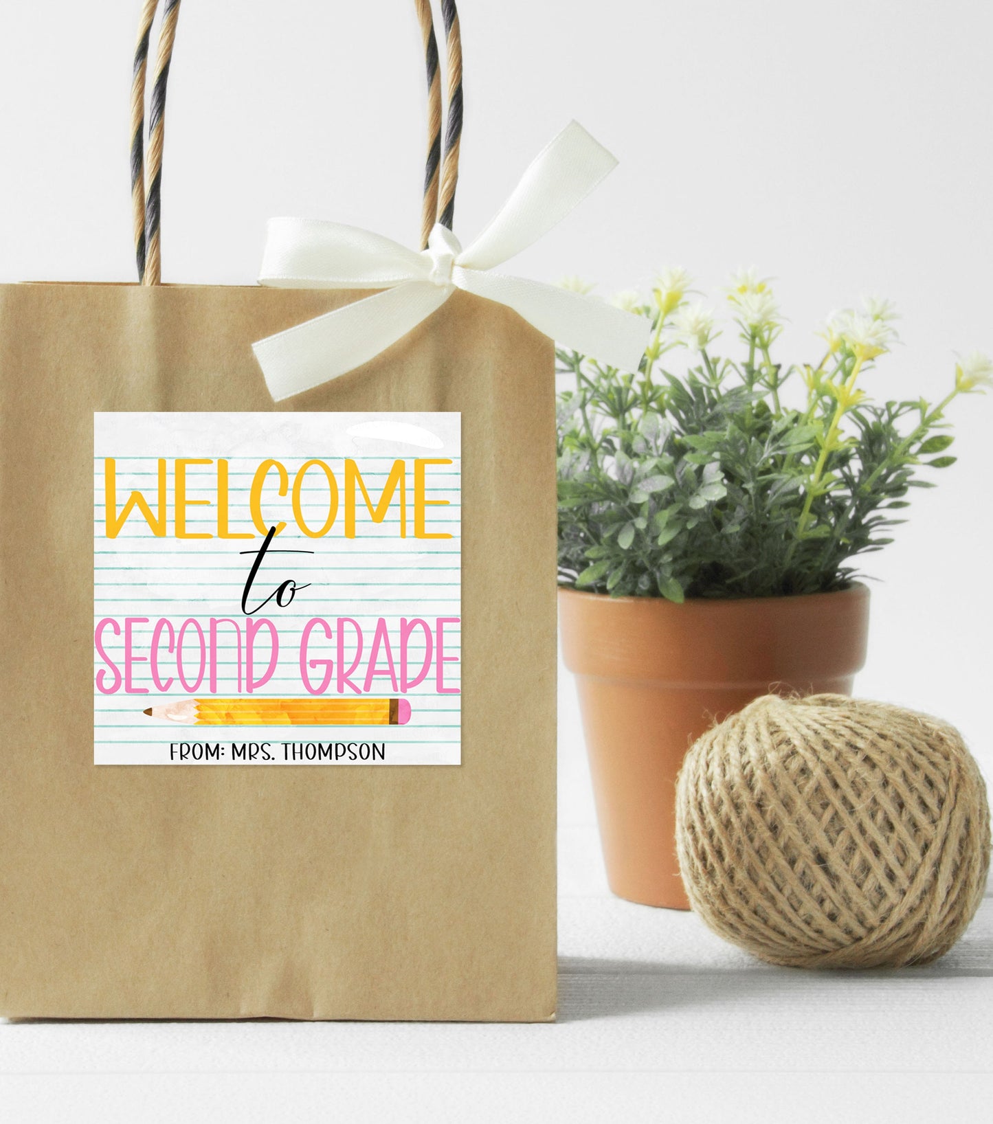 Welcome To Second Grade Gift Tag, Gift For Students, 2nd Grade Back To School, First Day Welcome Packet, Editable Printable Instant Download