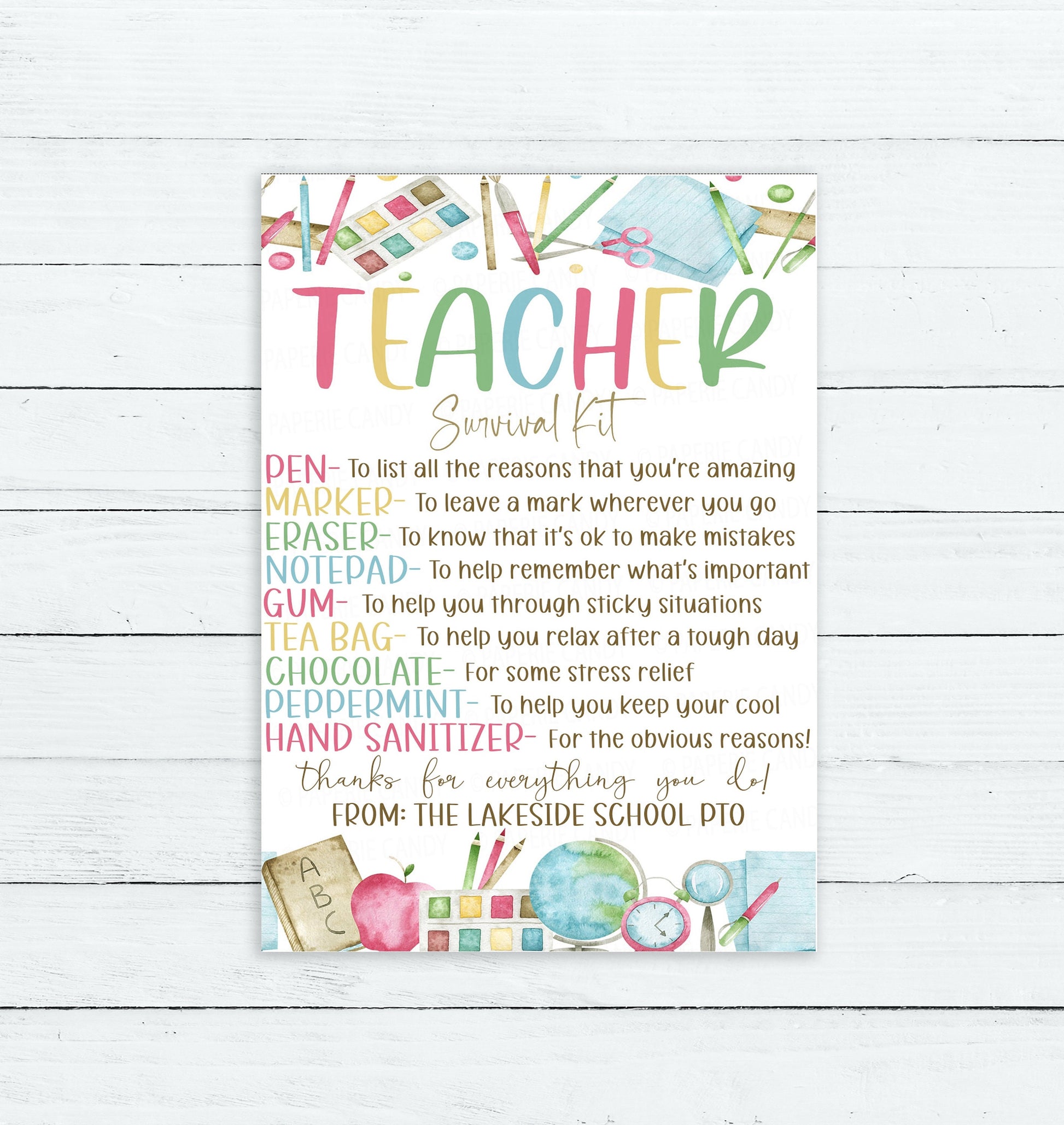 teacher-survival-kit-gift-tag-welcome-back-to-school-first-day-label-paperie-candy for Teacher Survival Kit Printable Tag Free Teacher Survival Kit Gift Tag, Welcome Back To School, First Day Label – Paperie Candy for Teacher Survival Kit Printable Tag Free