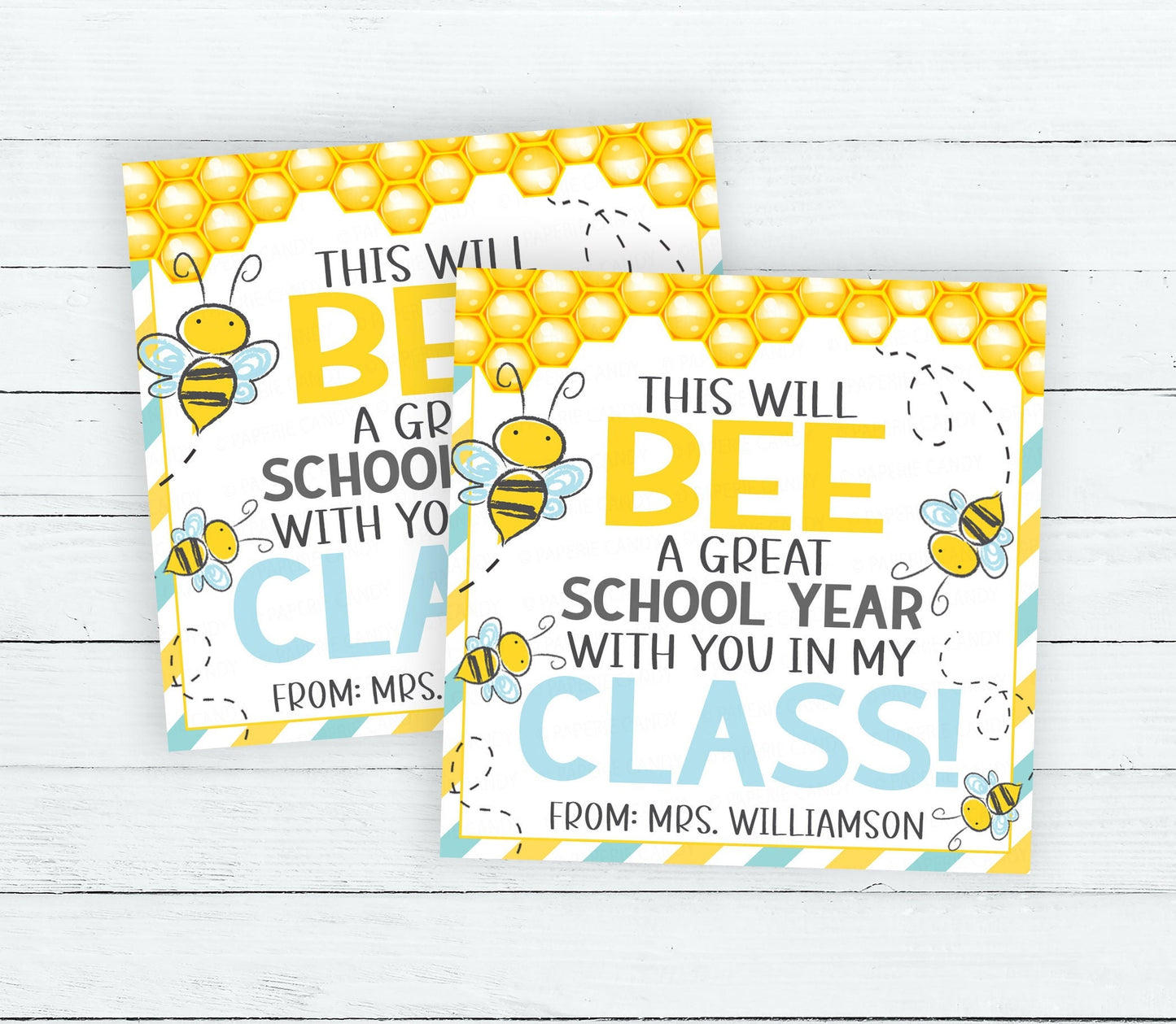Bee Back To School Gift Tag, First Day, Going To Bee A Great School Year With You, Gift For Teachers Students Classroom, Printable Editable