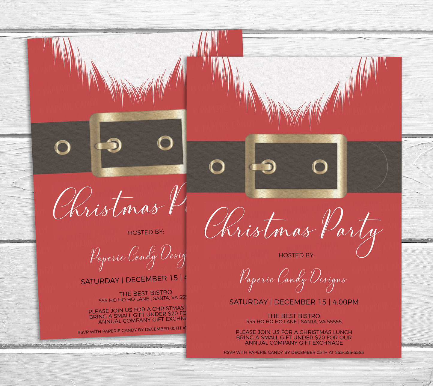 Editable Christmas Party Invitation, Winter Holiday Invite, Secret Santa, White Elephant, Business Company Lunch Dinner Event, DIY Printable