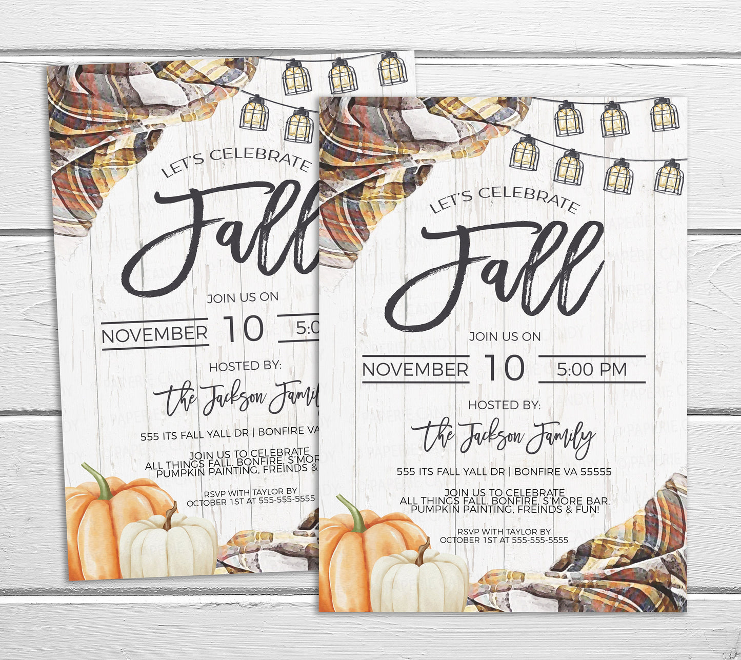 Fall Celebration Invitation, Autumn Neighborhood Fall Fest Party Invite, Friends Family Birthday, Harvest Block Party, Editable Printable