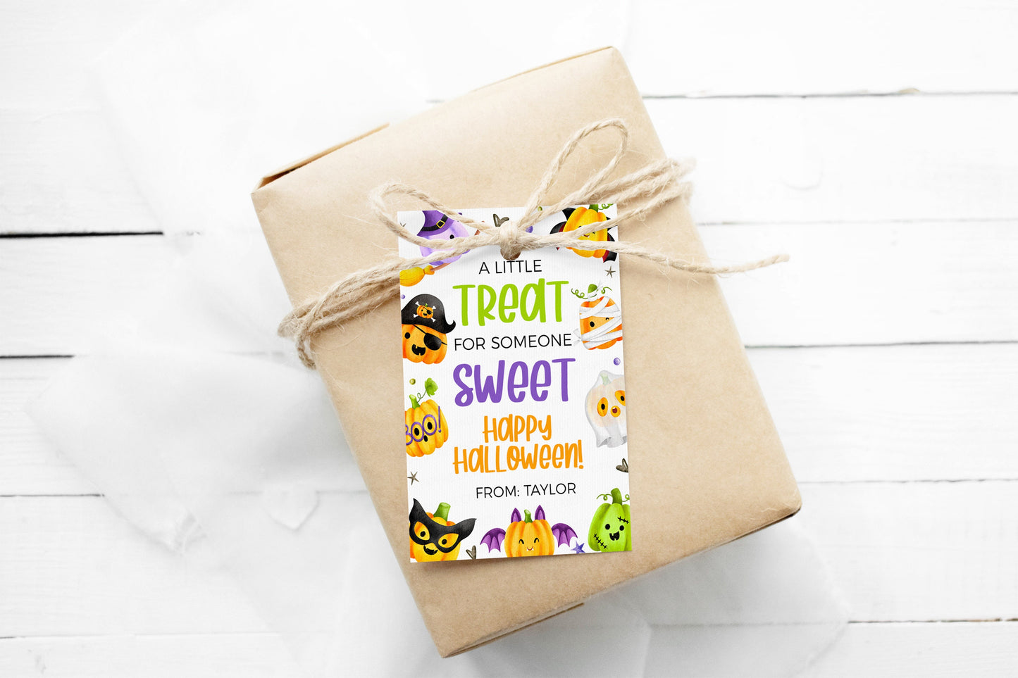 Halloween Gift Tags, Here's A Treat For Someone Sweet, Candy Chocolate Toy, School Classroom Classmates Kids, Trick Or Treat, DIY Printable