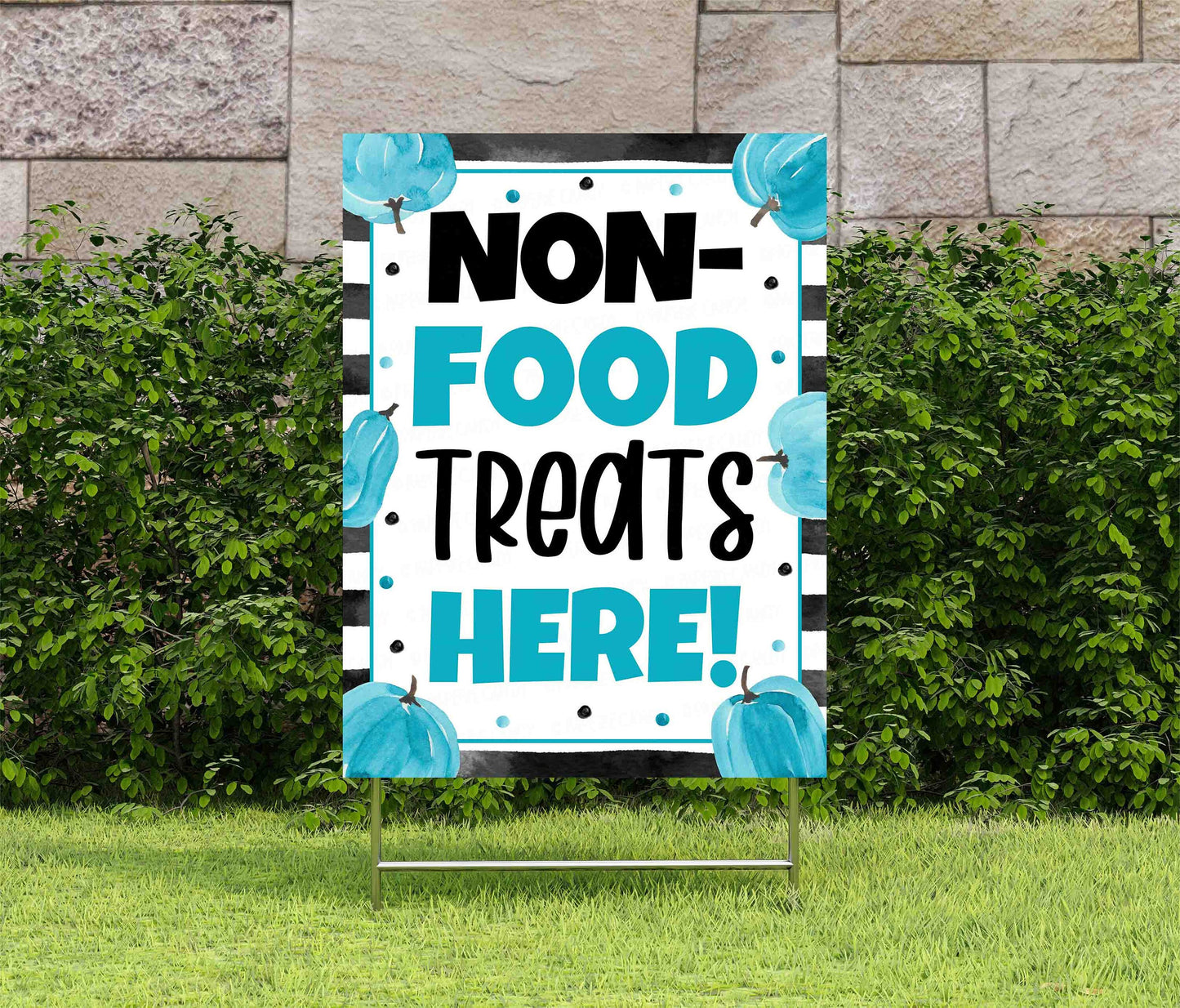 Teal Pumpkin Sign, Non-Food Treats, Food Allergy Awareness, Take A Trinket Instead Of A Treat, Printable Halloween Sign, Instant Download