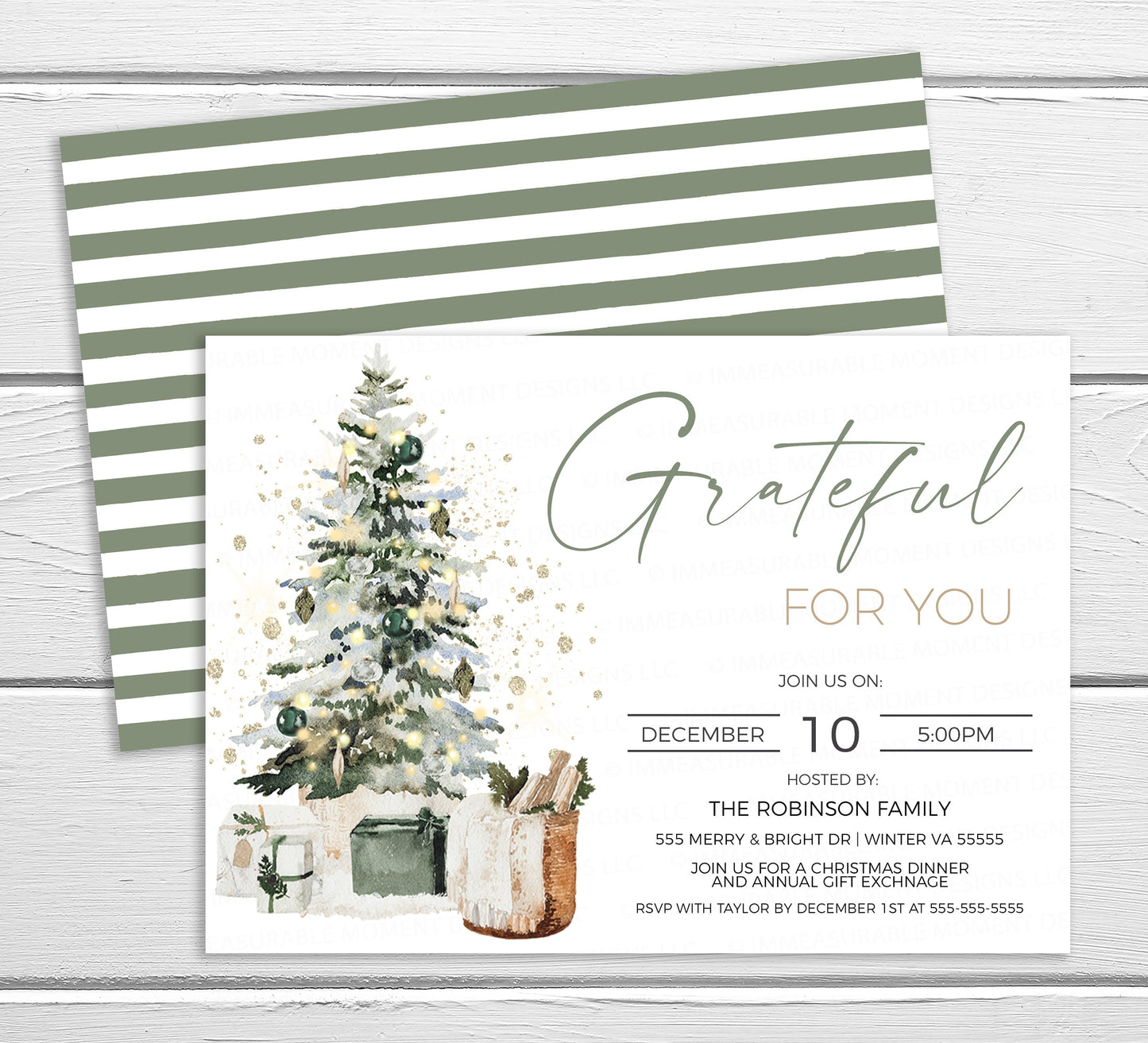 Editable Christmas Appreciation Party Invitation, Brunch Lunch Dinner Winter Holiday Invite, Business Company Staff Employee, Printable