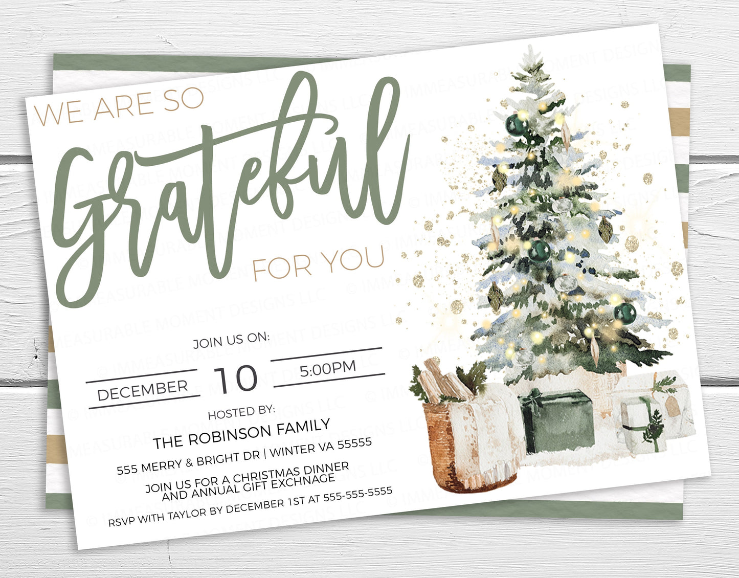 Editable Christmas Appreciation Party Invitation, Brunch Lunch Dinner Holiday Invite, Business Company Staff Employee Volunteer, Printable