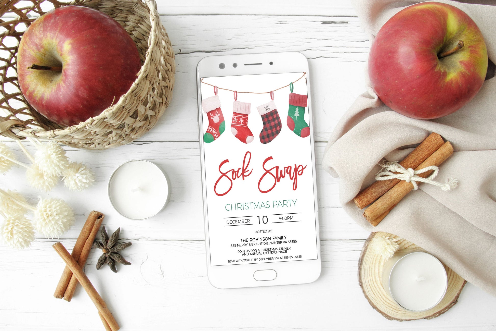 Christmas Sock Swap Party Invitation, Editable Holiday Sock Exchange I โ Paperie Candy christmas-sock-swap-party-invitation-editable-holiday-sock-exchange-i-paperie-candy
