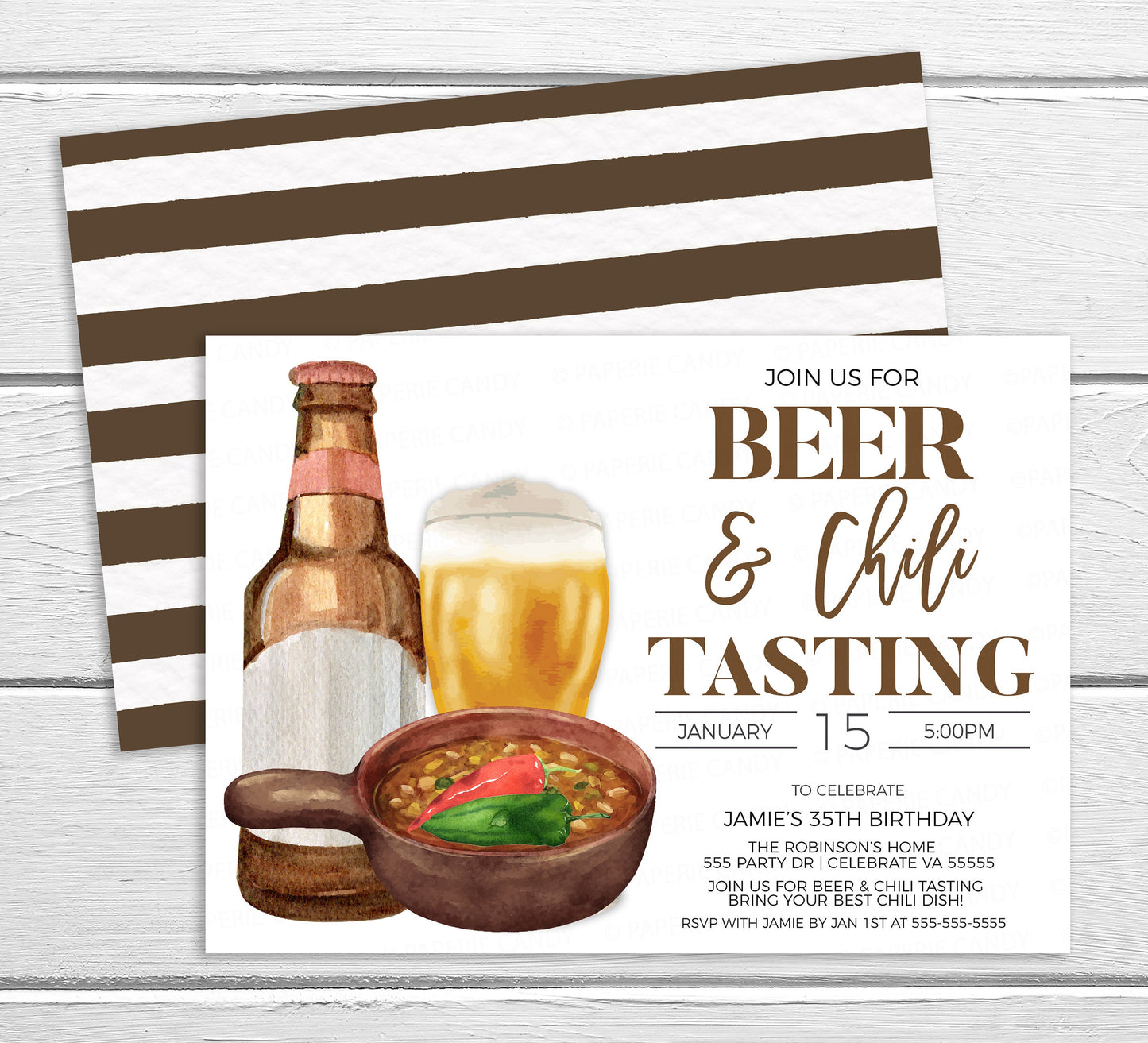 Beer And Chili Tasting Invitation, Chili & Brews Invite, Chili Cookoff Competition, Beers And Chili Birthday, Digital Printable Editable