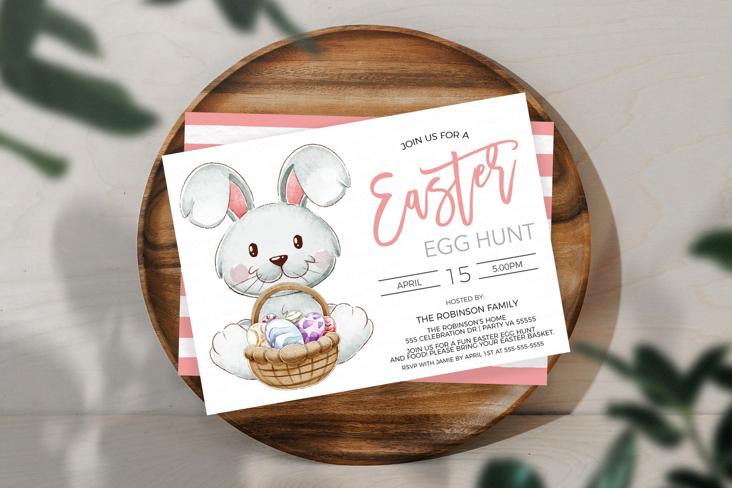 Easter Egg Hunt Invitation, Easter Party Invite, Kids Easter Party, Neighborhood Company Business Egg Hunt, Editable Printable Template