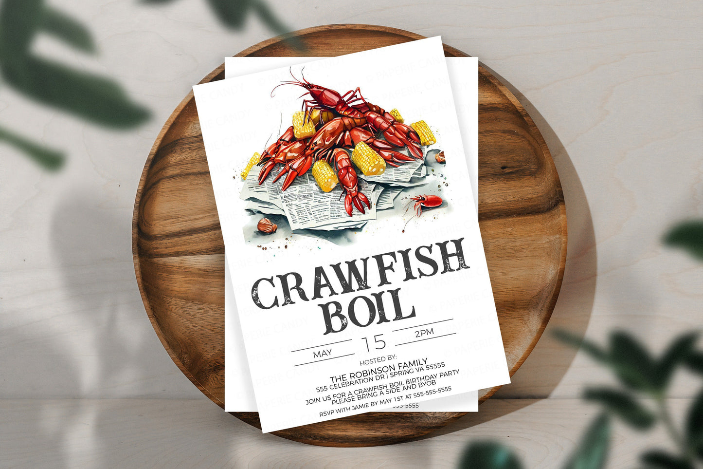 Crawfish Boil Invitation, Crawfish Boil Invite, Crawfish Boil Birthday, Crawfish Graduation Party, Beer And Boil Editable Printable Template