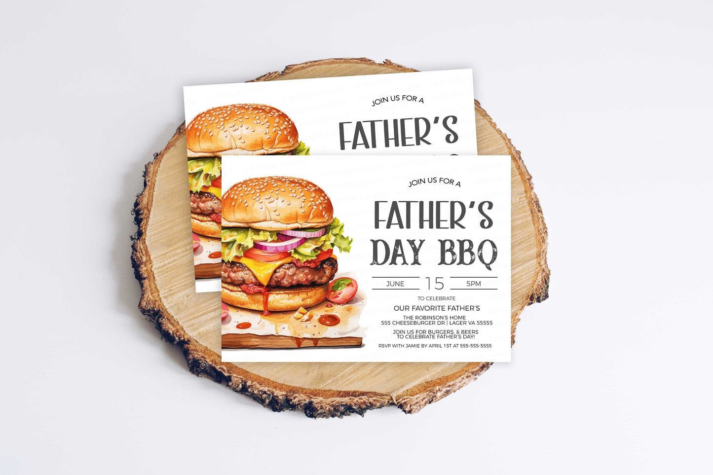 Father's Day Invitation, Fathers Day Invite, Father's Day BBQ, Fathers Day Lunch Dinner Party Celebration, Editable Template Printable