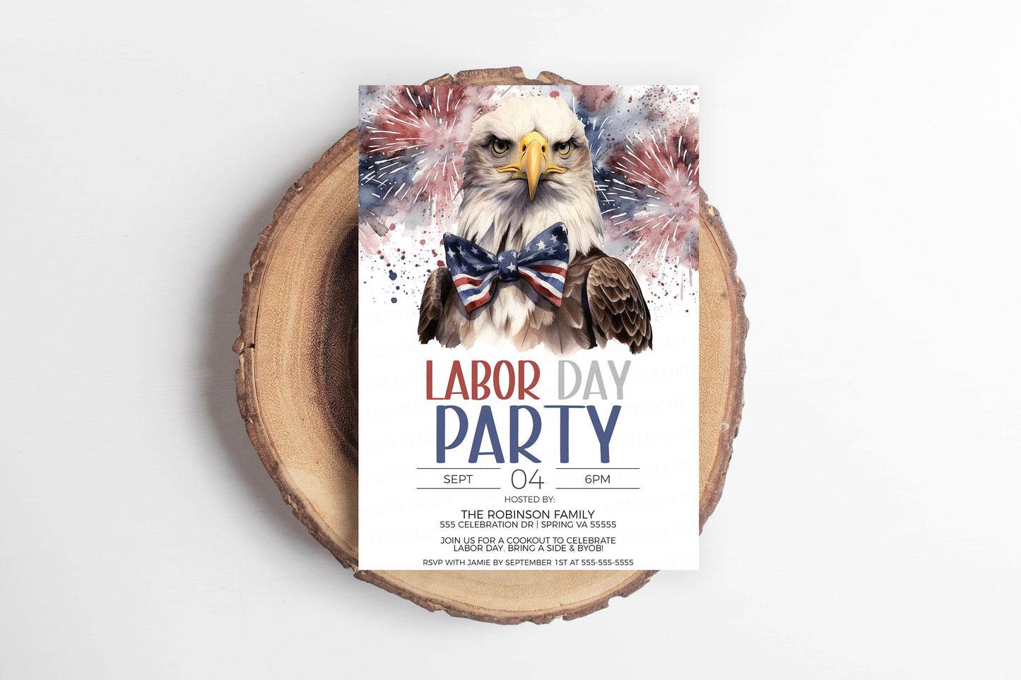 Labor Day Invitation, Labor Day Invite, BBQ Cookout Brunch Lunch Dinner, Memorial Day 4th of July, Retirement Homecoming, Editable Printable
