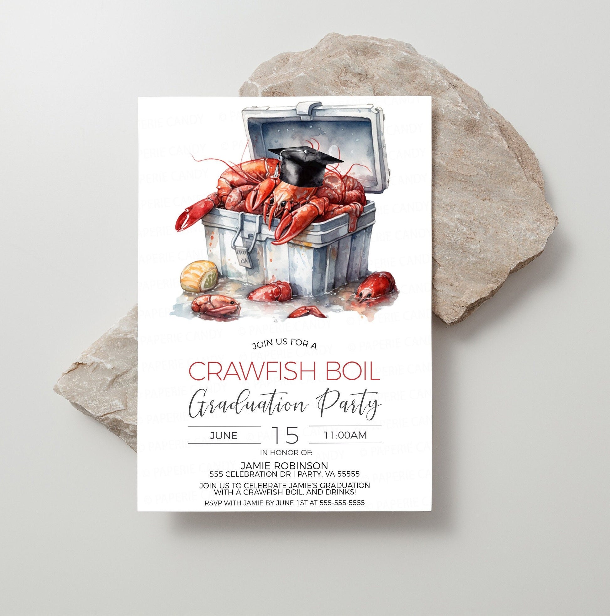Crawfish Boil Graduation Invitation, Crawfish Boil Grad Invite, Crawfi – Paperie Candy crawfish-boil-graduation-invitation-crawfish-boil-grad-invite-crawfi-paperie-candy