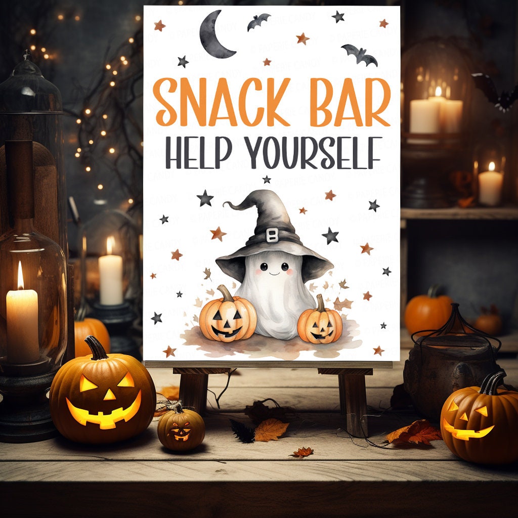 Editable Halloween Baby Shower Signs, 3 Halloween Baby Shower Sign, Diaper Raffle Food Snacks A Little Boo Is Almost Due Sign Baby Ghost