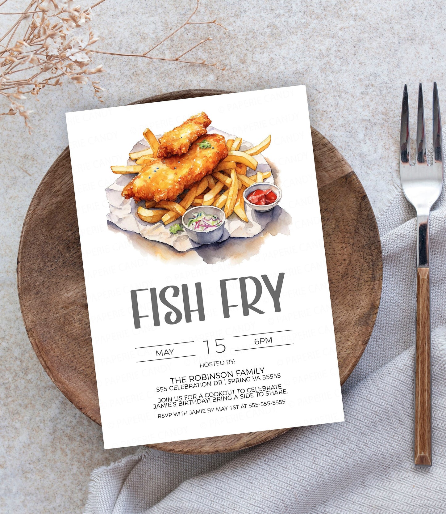Fish Fry Invitation, Fish And Chips Invite, Seafood Birthday Party, Fish Fry Flyer, Fish Fry Competition, Printable Template Fundraiser