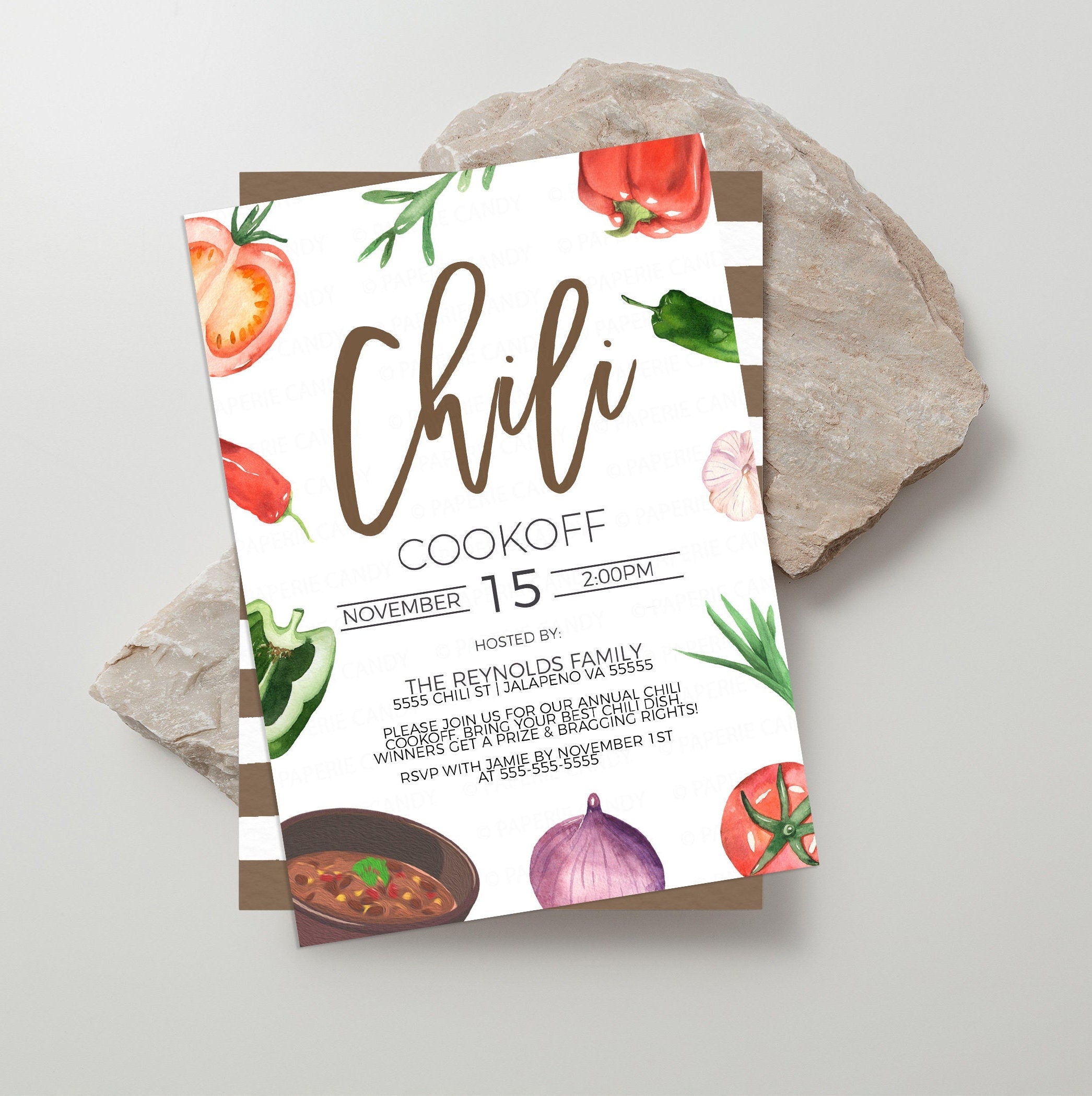 Chili Cook Off Invitation, Annual Chili Cook-off Tasting Competition I ...