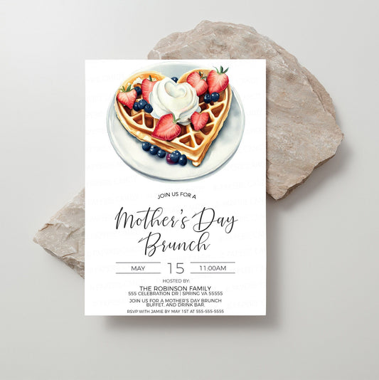 Mother's Day Invitation, Mother's Day Brunch Invite, Mother's Day Celebration, Mothers Day Lunch Dinner Party, Editable Printable Template