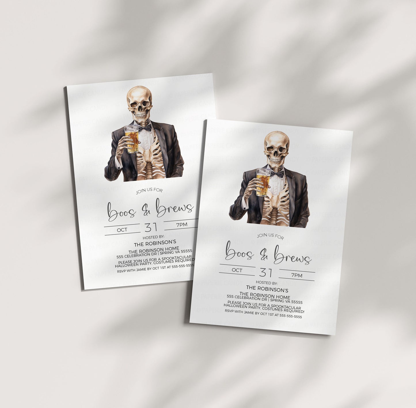 Halloween Boos And Brews Invitation, Beer Costume Party Invite, Costume Contest Dinner, Happy Hour Adult Party, Editable Printable