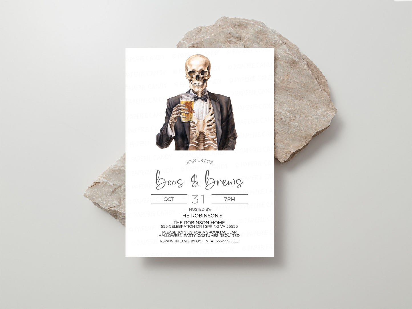Halloween Boos And Brews Invitation, Beer Costume Party Invite, Costume Contest Dinner, Happy Hour Adult Party, Editable Printable