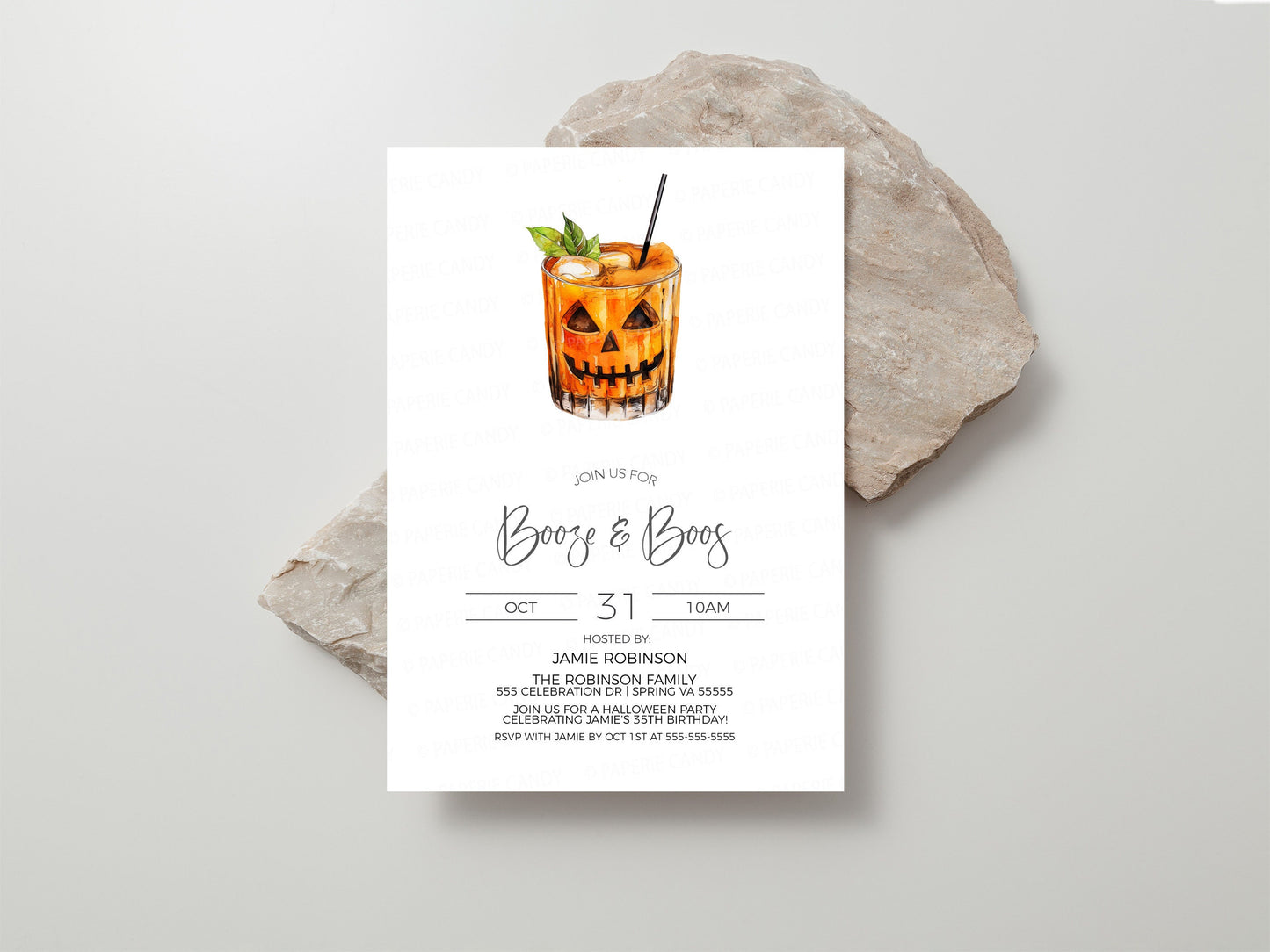 Halloween Booze And Boos Invitation, Cocktail Costume Party Invite, Costume Contest, Lunch Dinner, Happy Hour Adult Party, Digital Editable